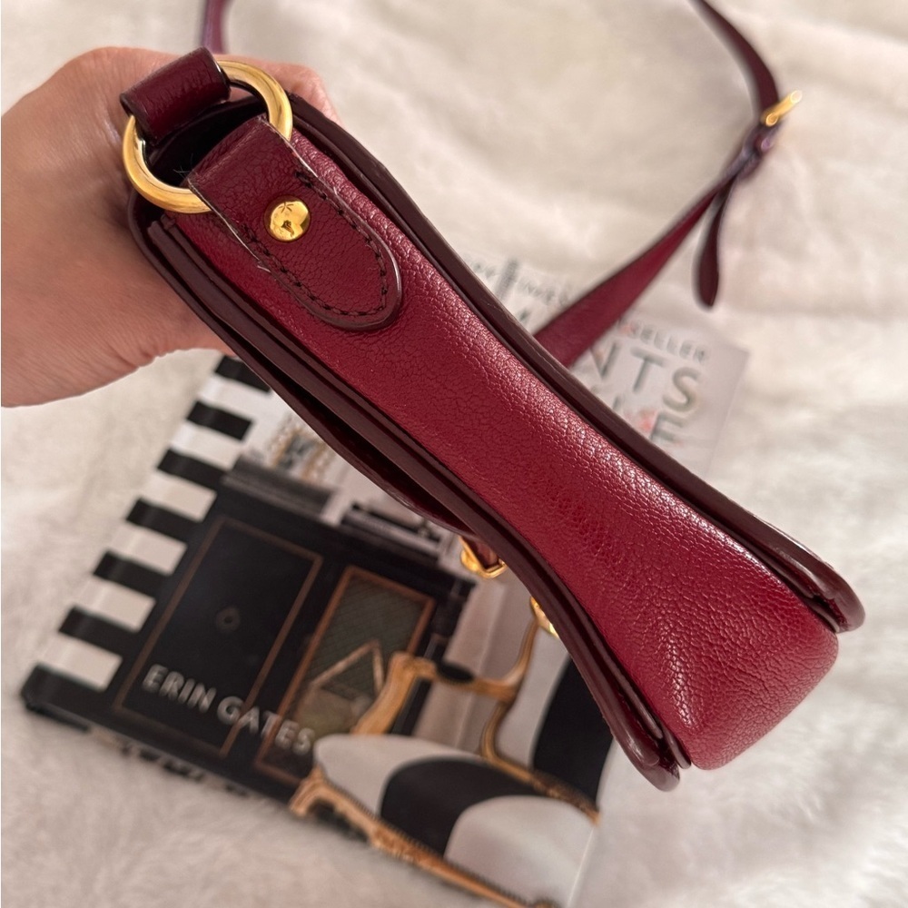 Authentic Miu Miu Red Madras Leather Crossbody Bag - Picture 6 of 12